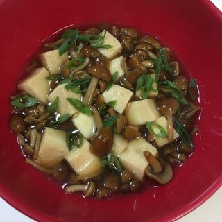 レンジで簡単！高野豆腐のなめたけ煮